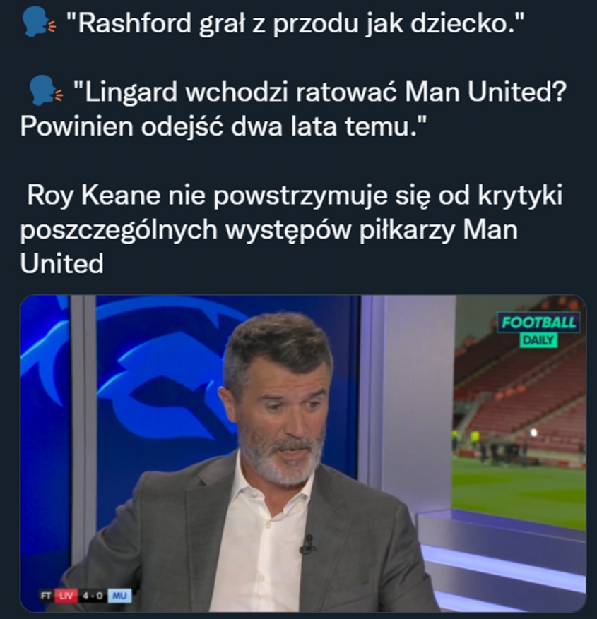 Roy Keane PODSUMOWAŁ grę Rashforda... xD